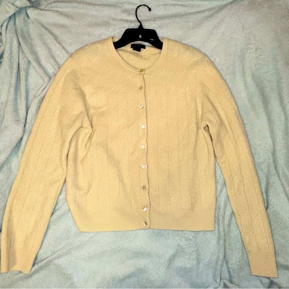 Vintage yellow cashmere sweater